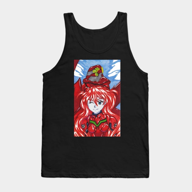 Unit 02 Asuka Tank Top by Nightcat17